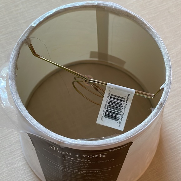 - Allen+Roth white lamp shade - Picture 2 of 2